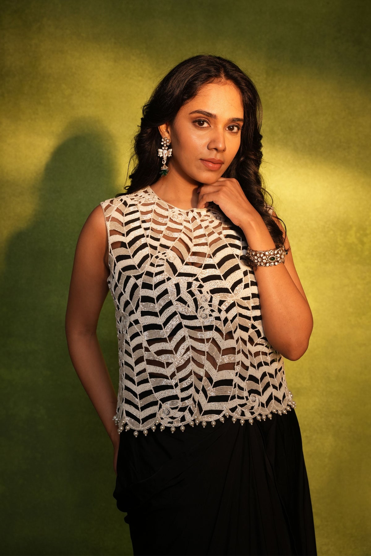 Cutwork Top With Skirt