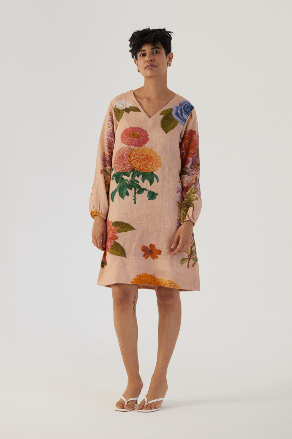 Vintage Garden Short Dress