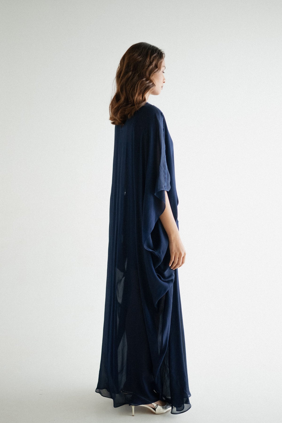 Tie Up Blue Kaftan