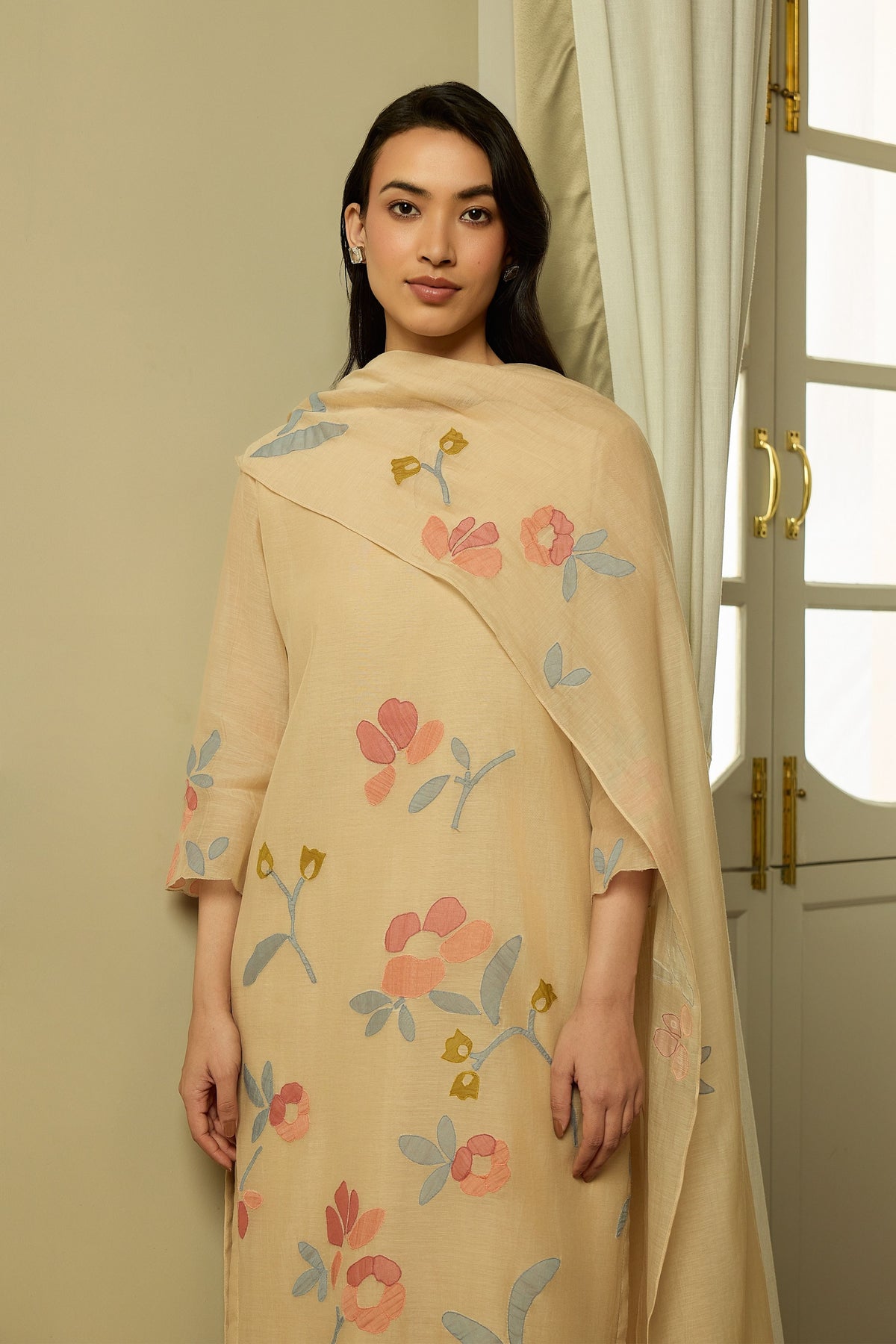 Sand Applique Kurta Set