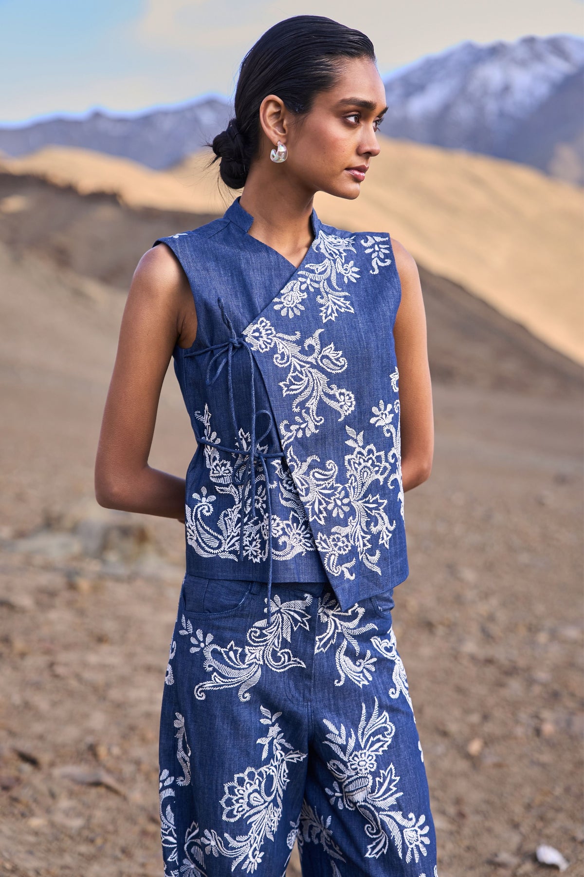 Embroidered Waistcoat Set