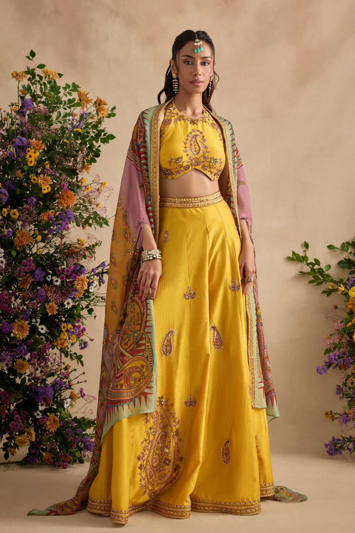 Aneeka Amber Cape Set