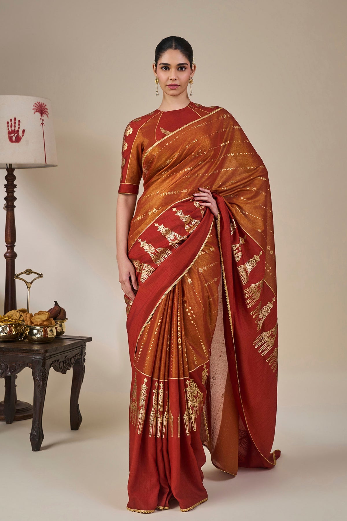 Rust The Heirloom Saree