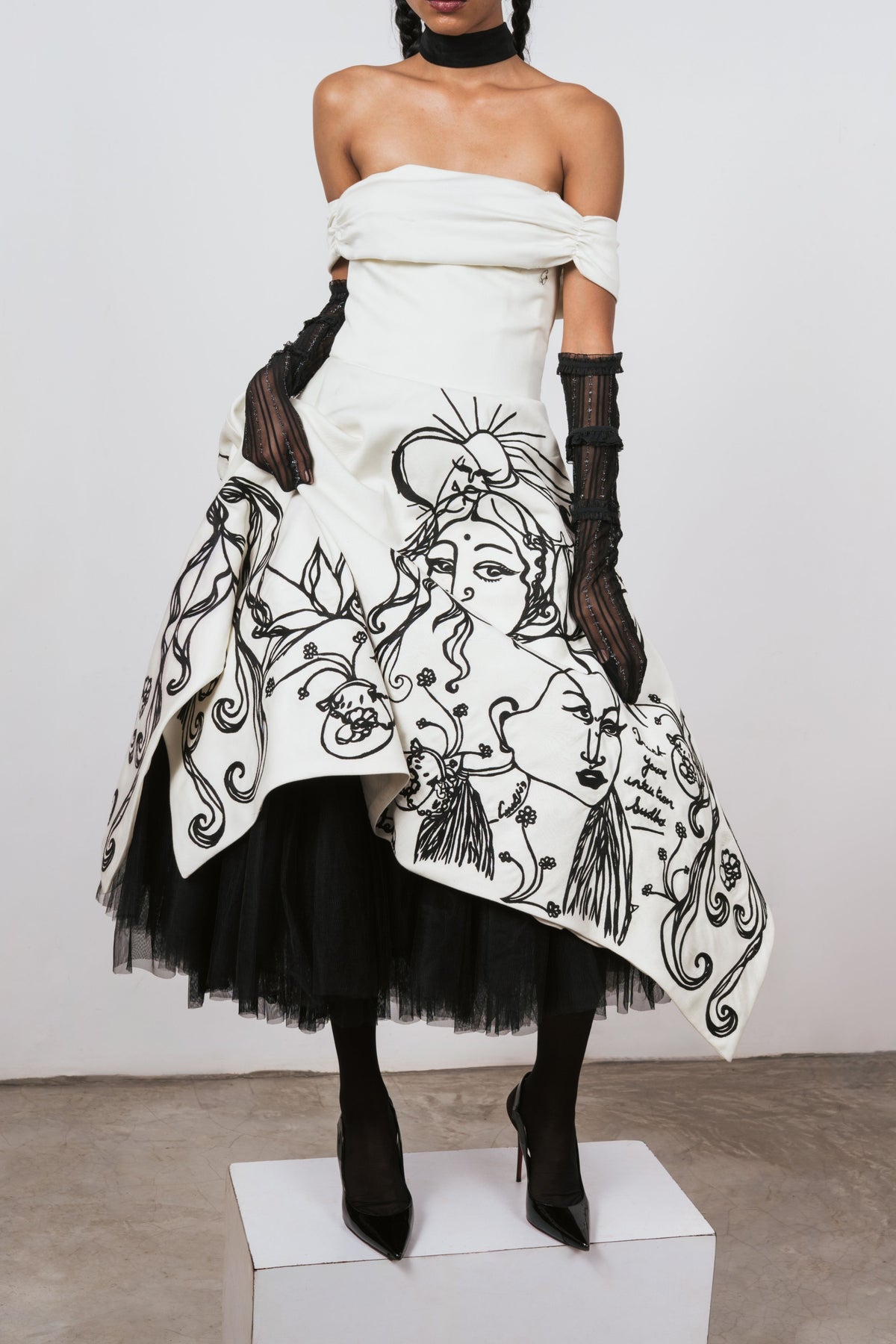Gothic Daydreams Embroidered Gown