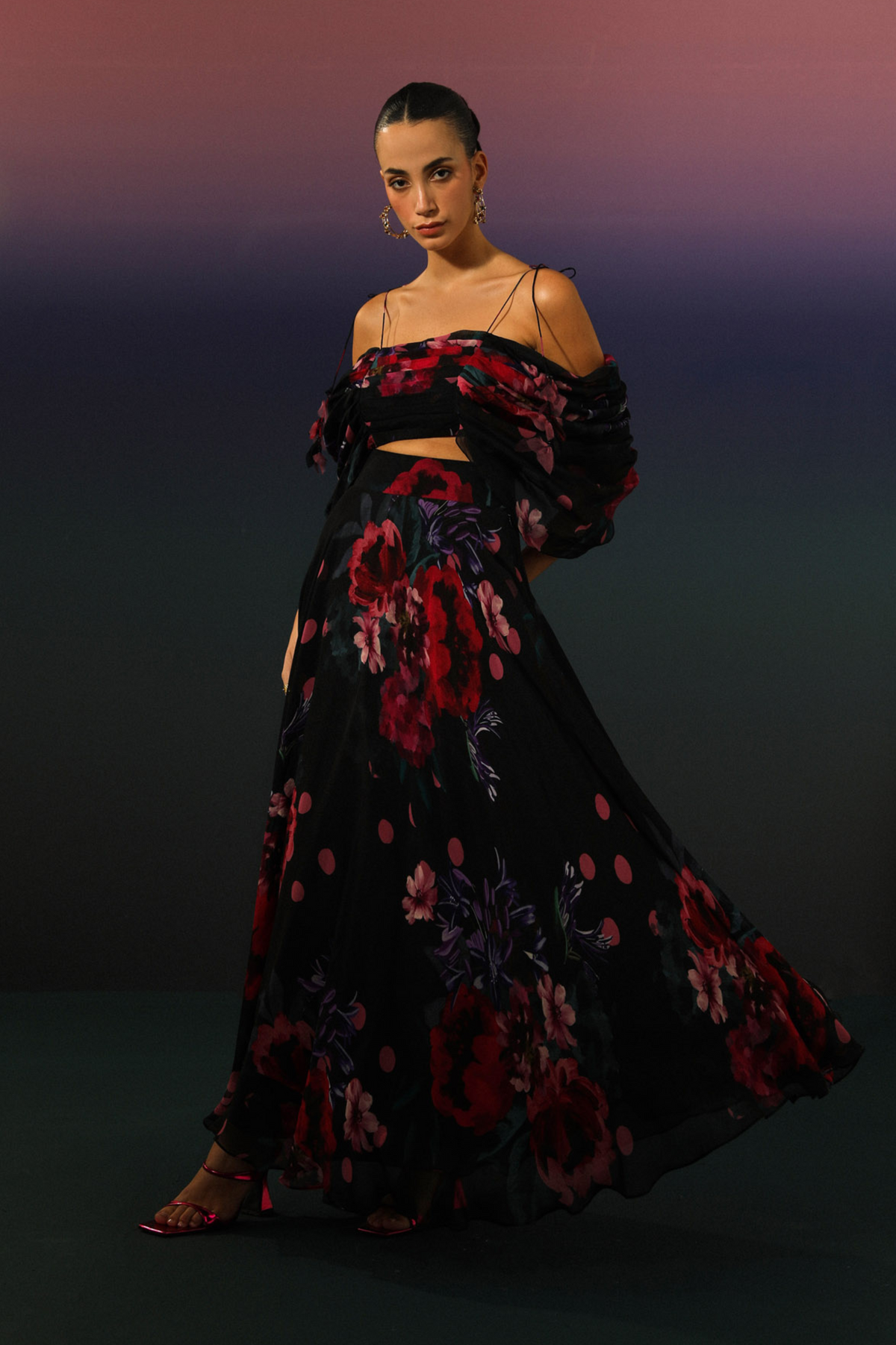 Flora Noir Duo Set