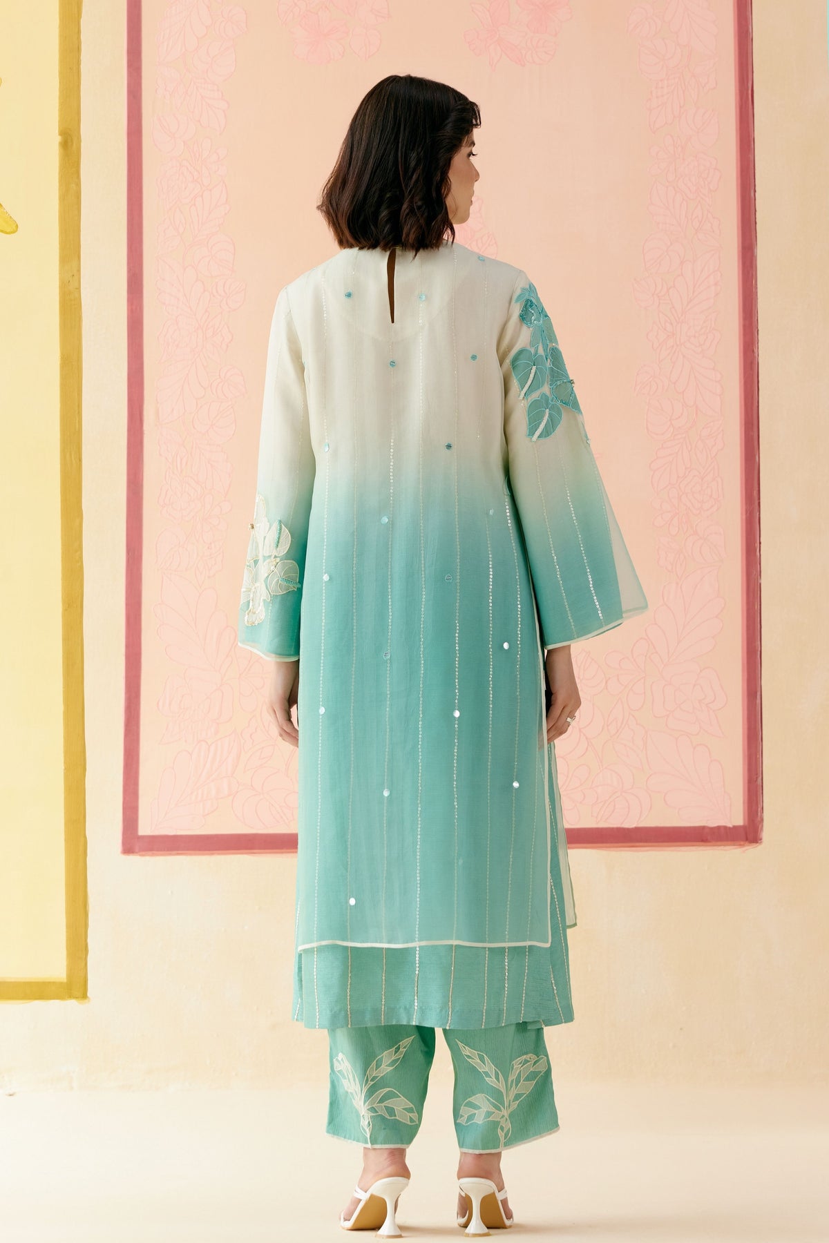 Mint Ombre Kurta Set