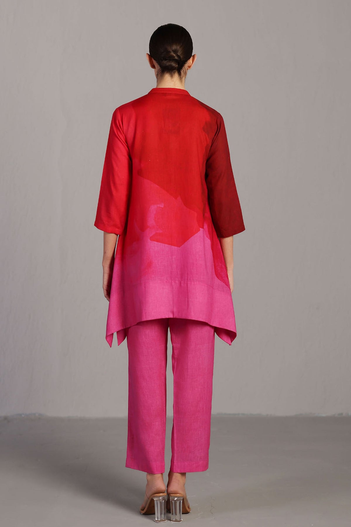 Diffuse Fuchsia Pink Kurta Set