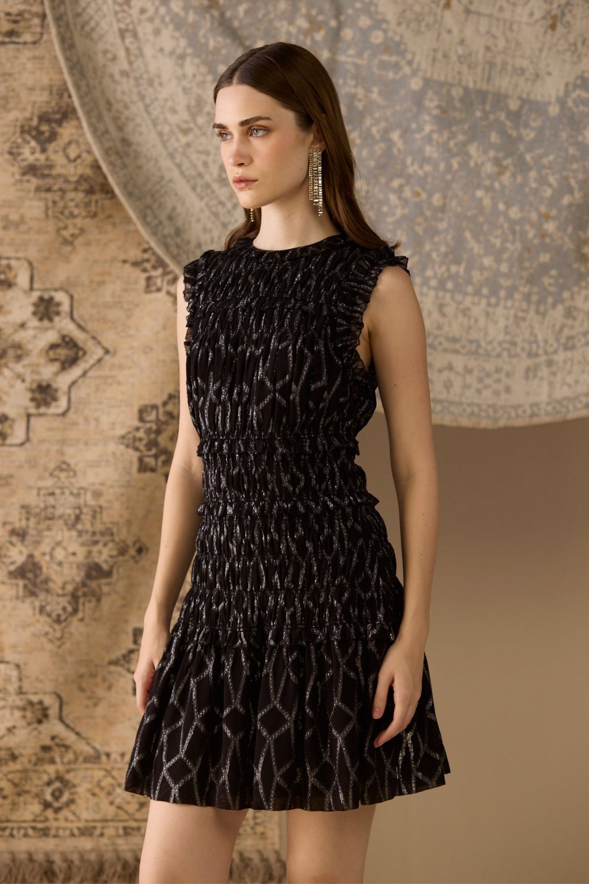Black Amelia Mini Dress