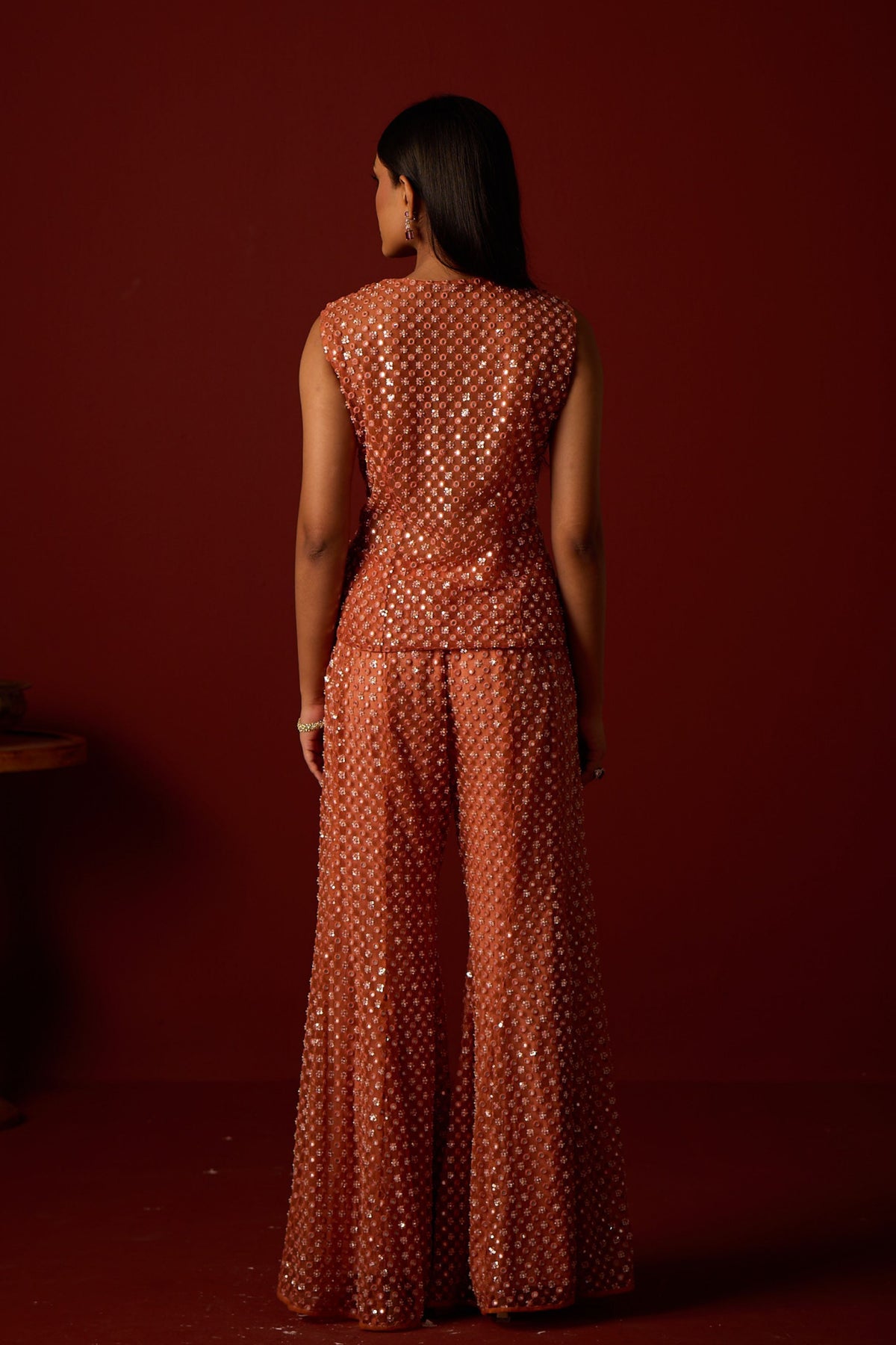 Embellished Bootcut Pants