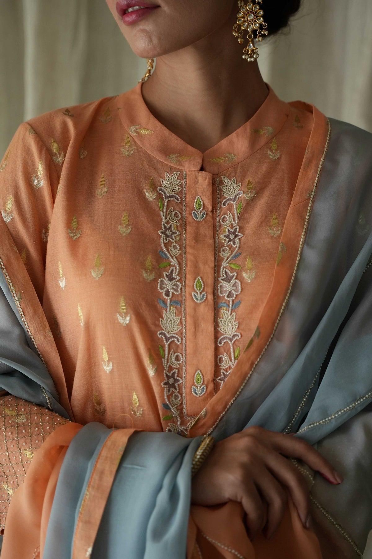 Orange Kurta Set
