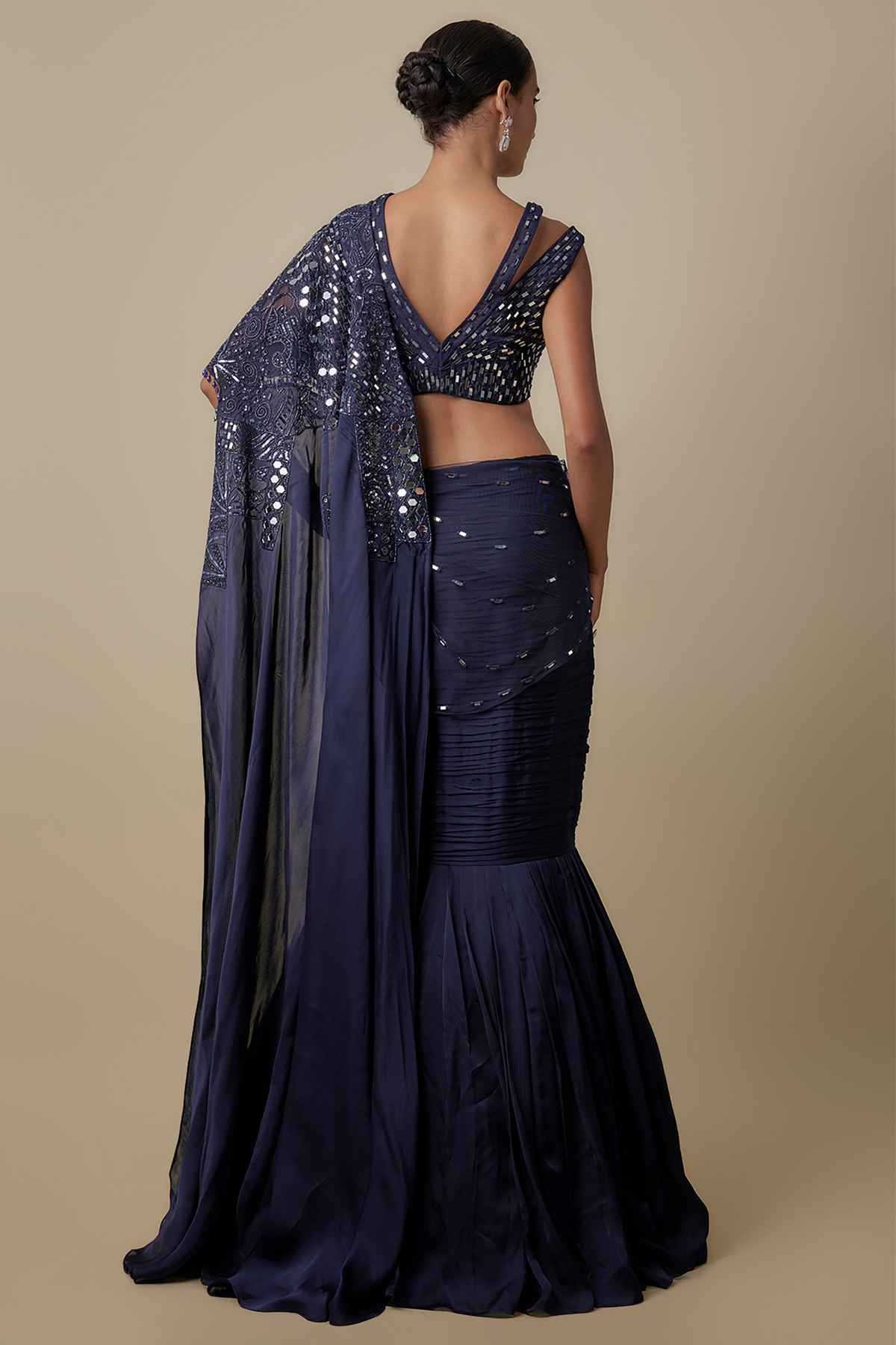 Cadent Drape Saree Set