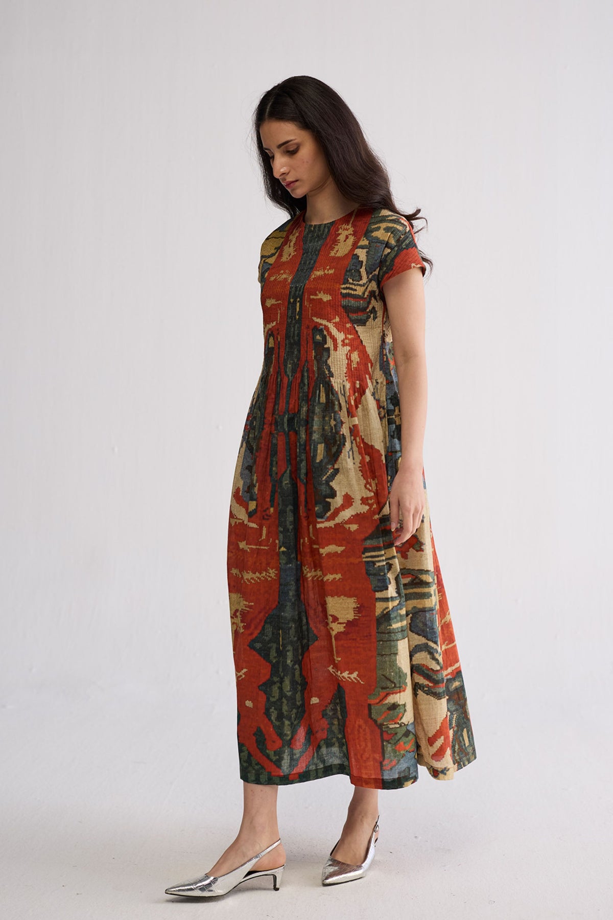 Alo Cotton Pintucks Dress