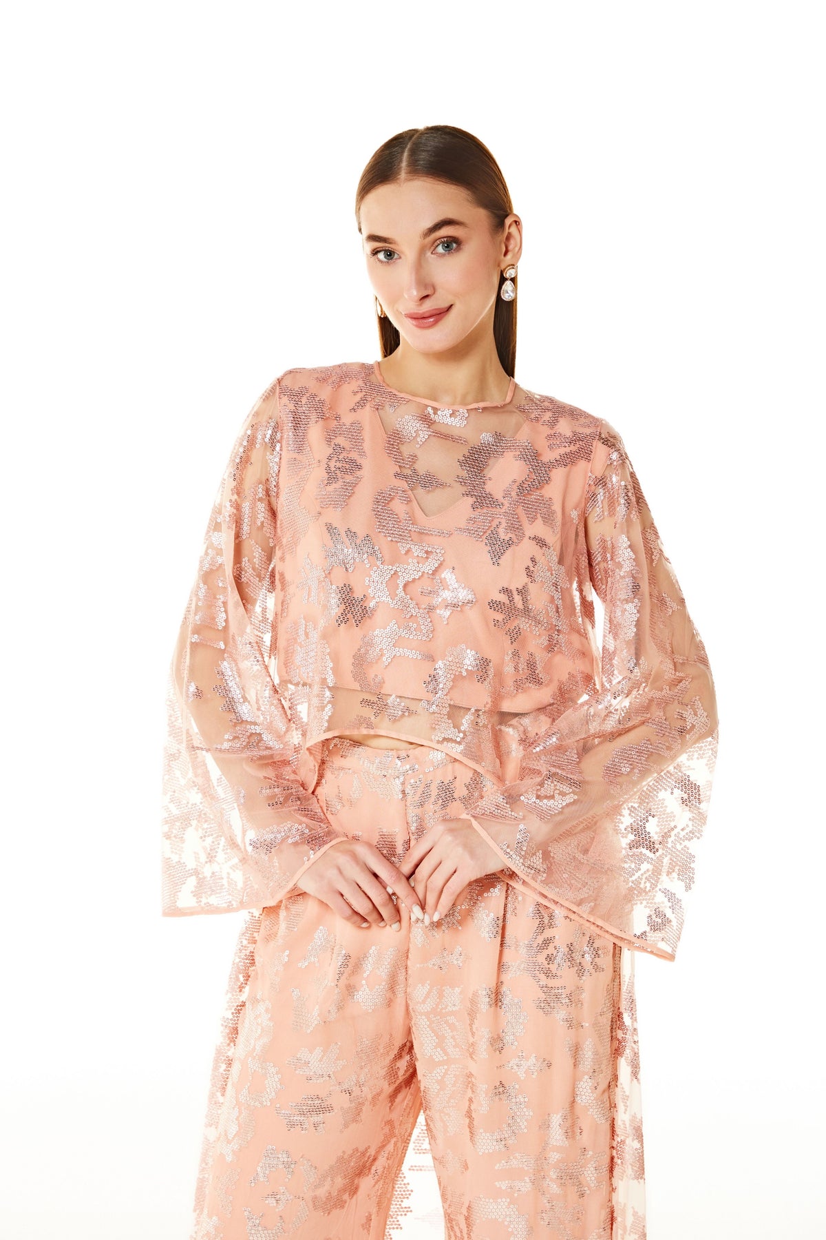 Adha Peach Cape Set