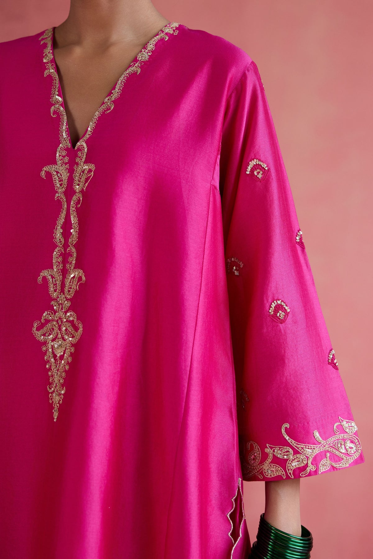 Noor Fuchsia Kurta Set