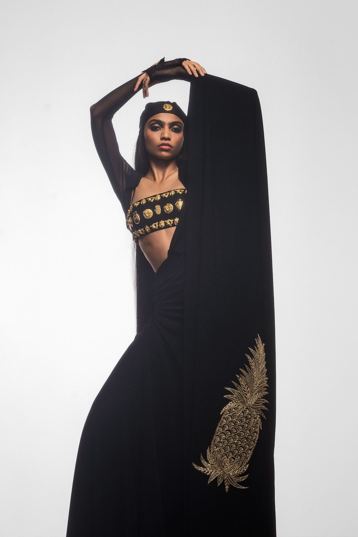 The Midnight Cocktail Saree