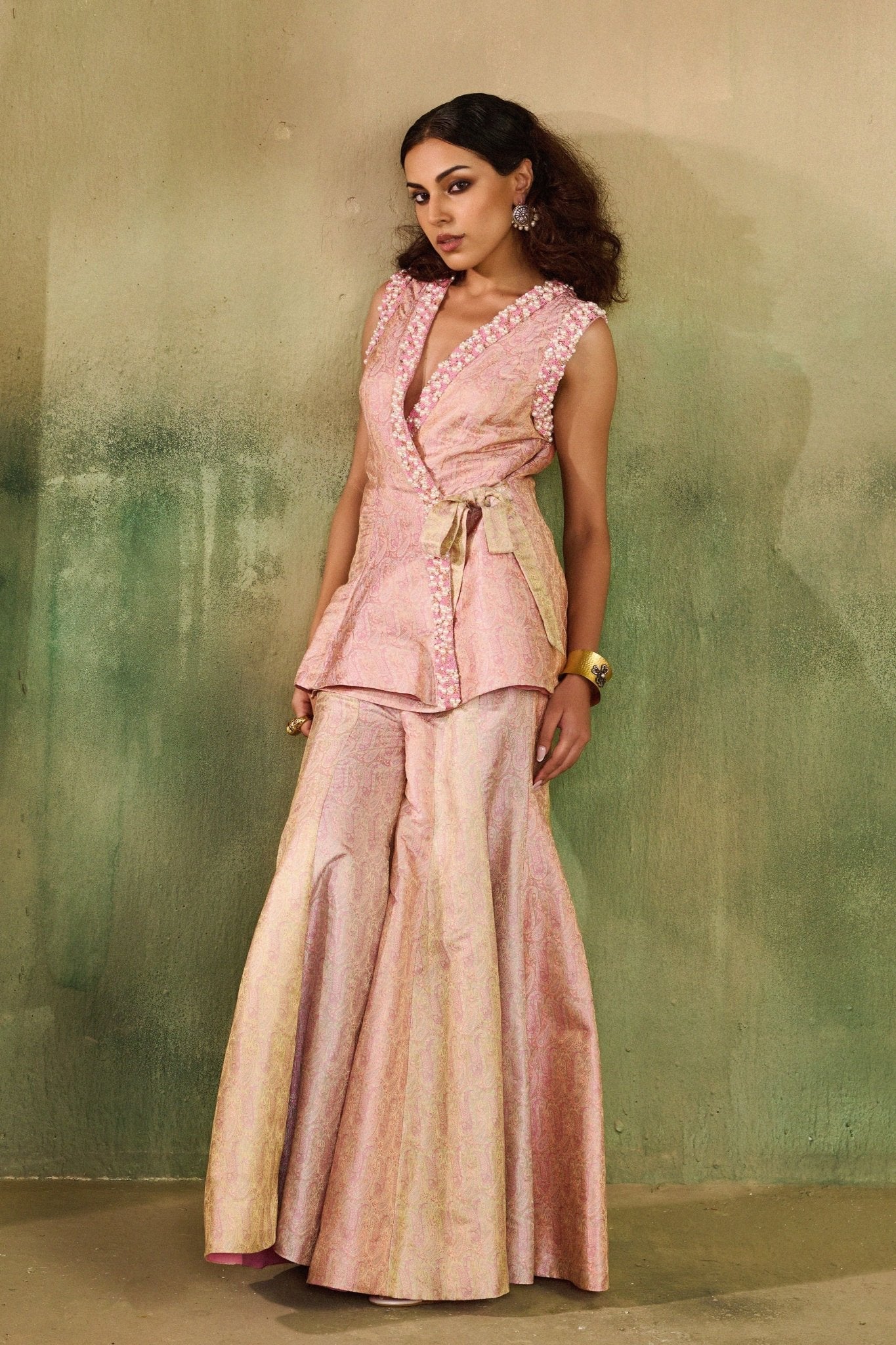 Rose Paisley Coord Set - Reeti Arneja - Elahe