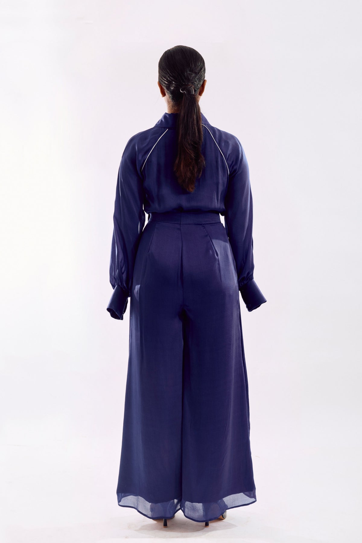 Indigo Panneled Co-ord Set