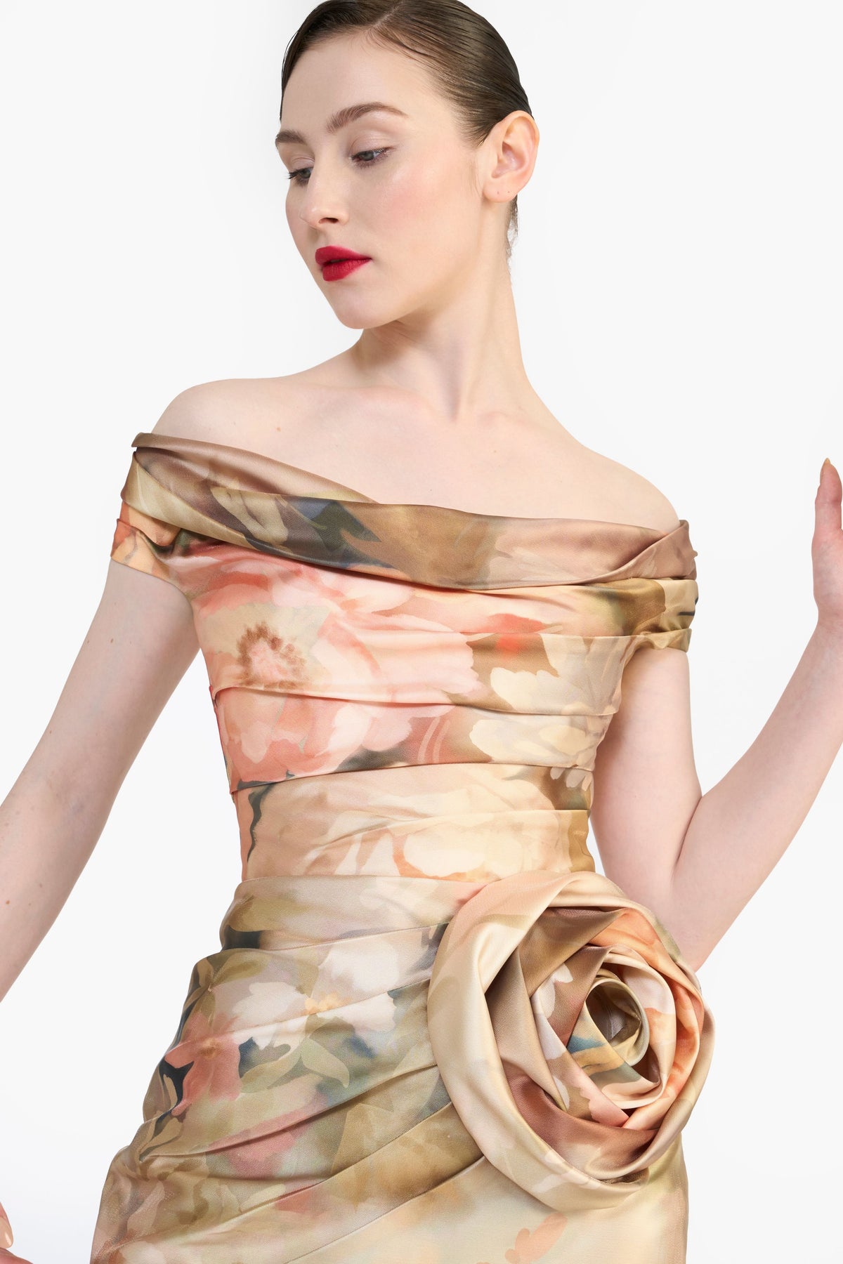 Off Shoulder Draped Mini