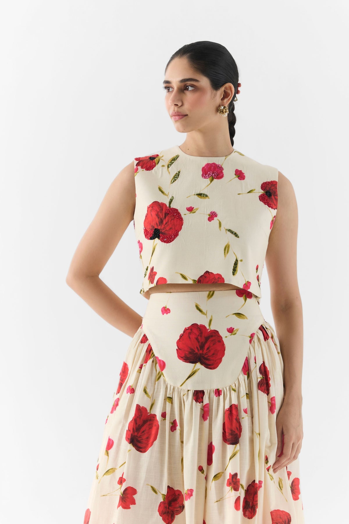 Sisley Rose Skirt Set