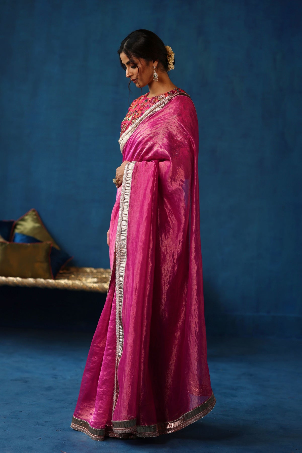Fuchsia Sharbat Saree