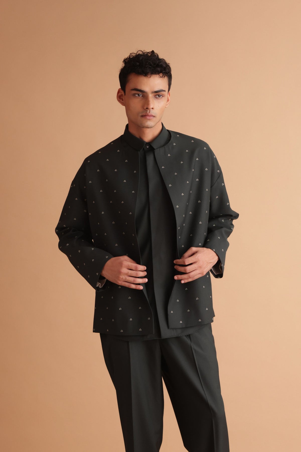 Bottlegreen Loose Fit Jacket Set