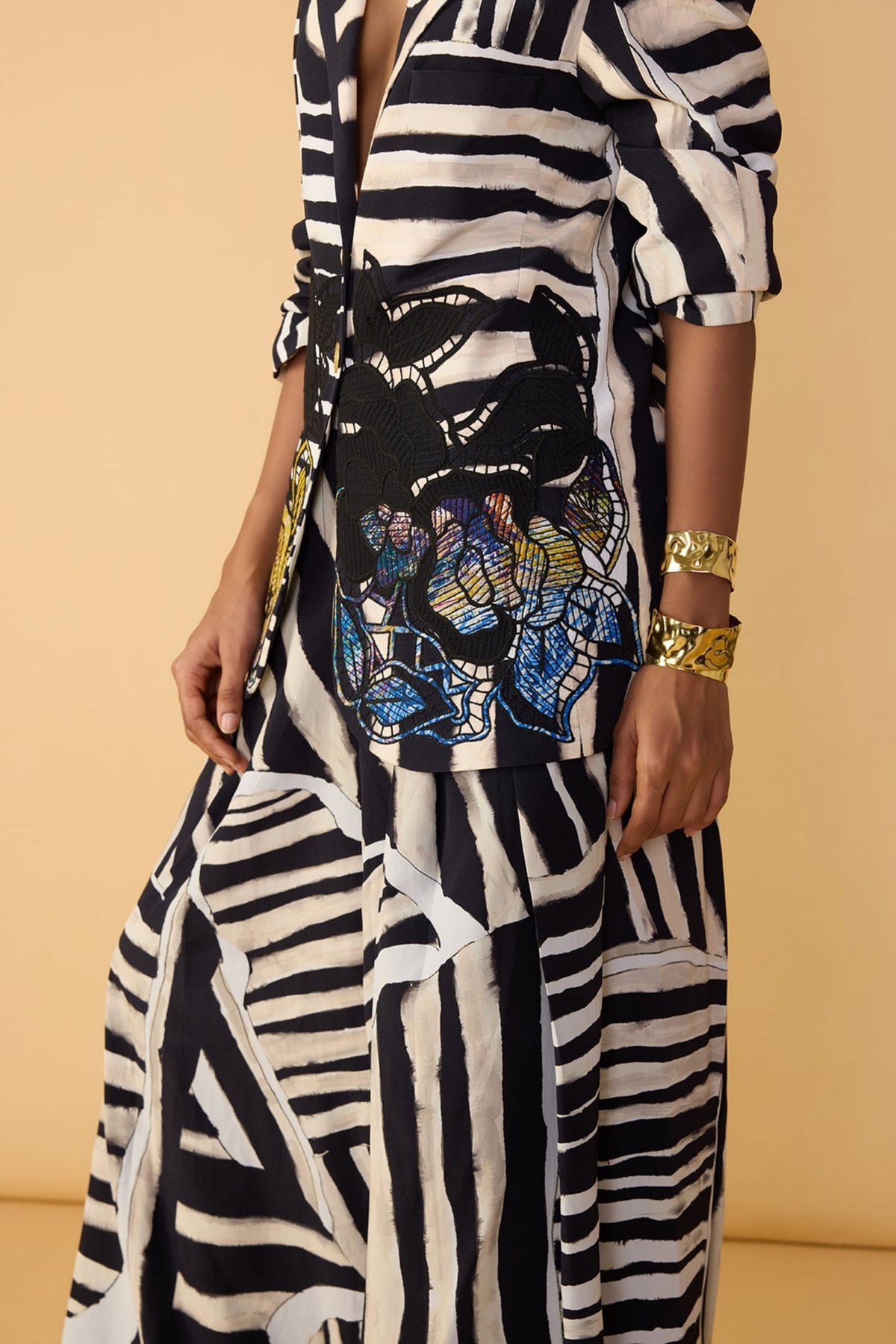 Saylor Black and White Palazzo