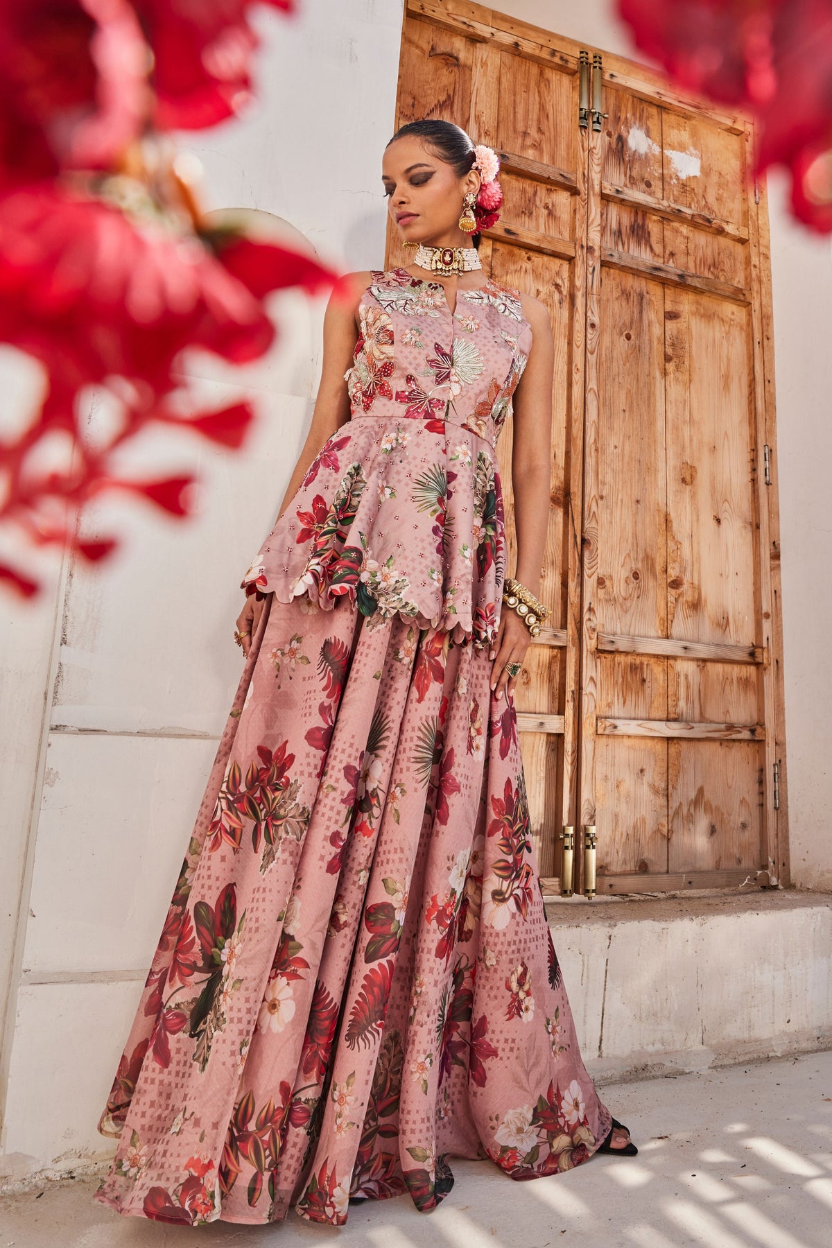 Saanjh Peplum Lehenga Set