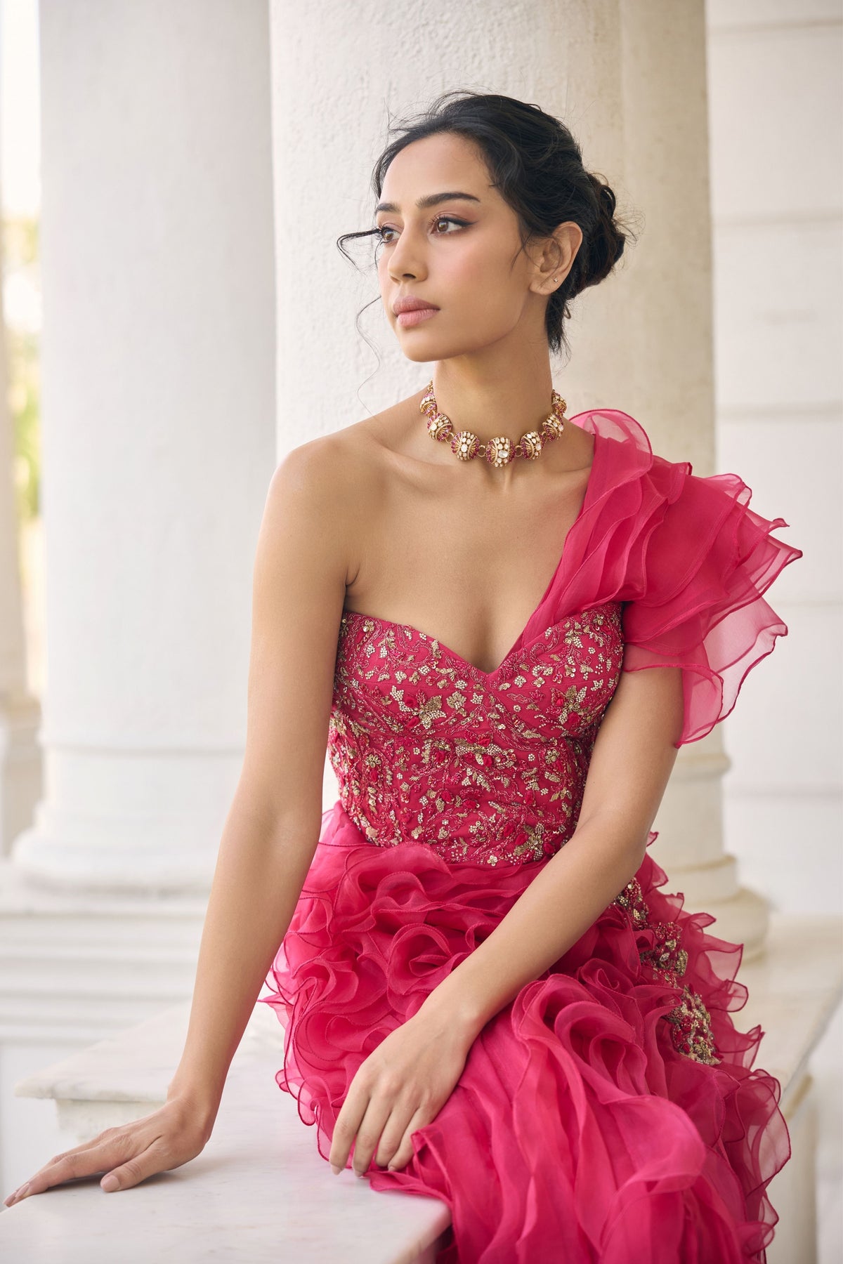 Bougainvillea Gown