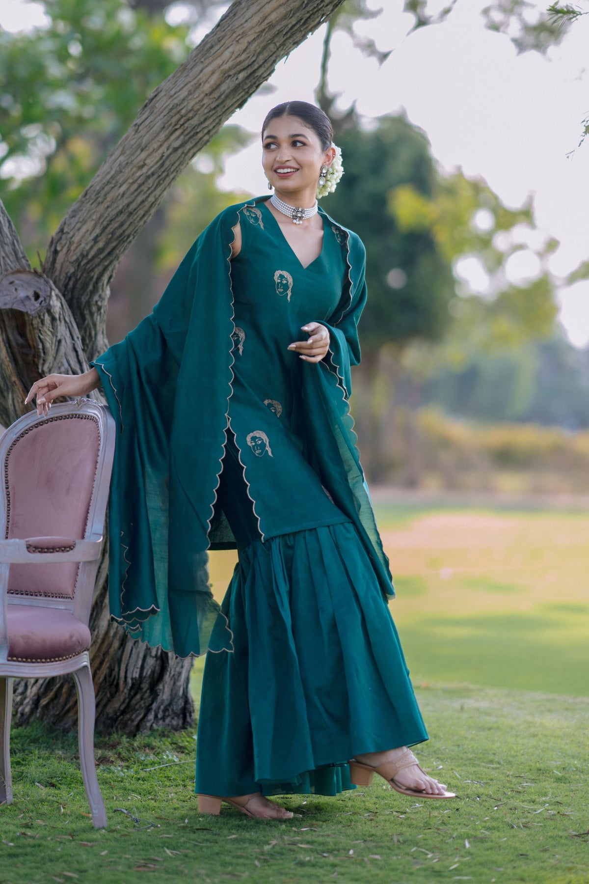 Swarna Kamalam Sharara Set