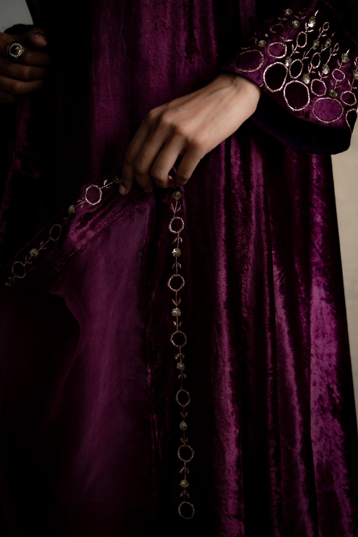 Phiran Style Velvet kurta Set