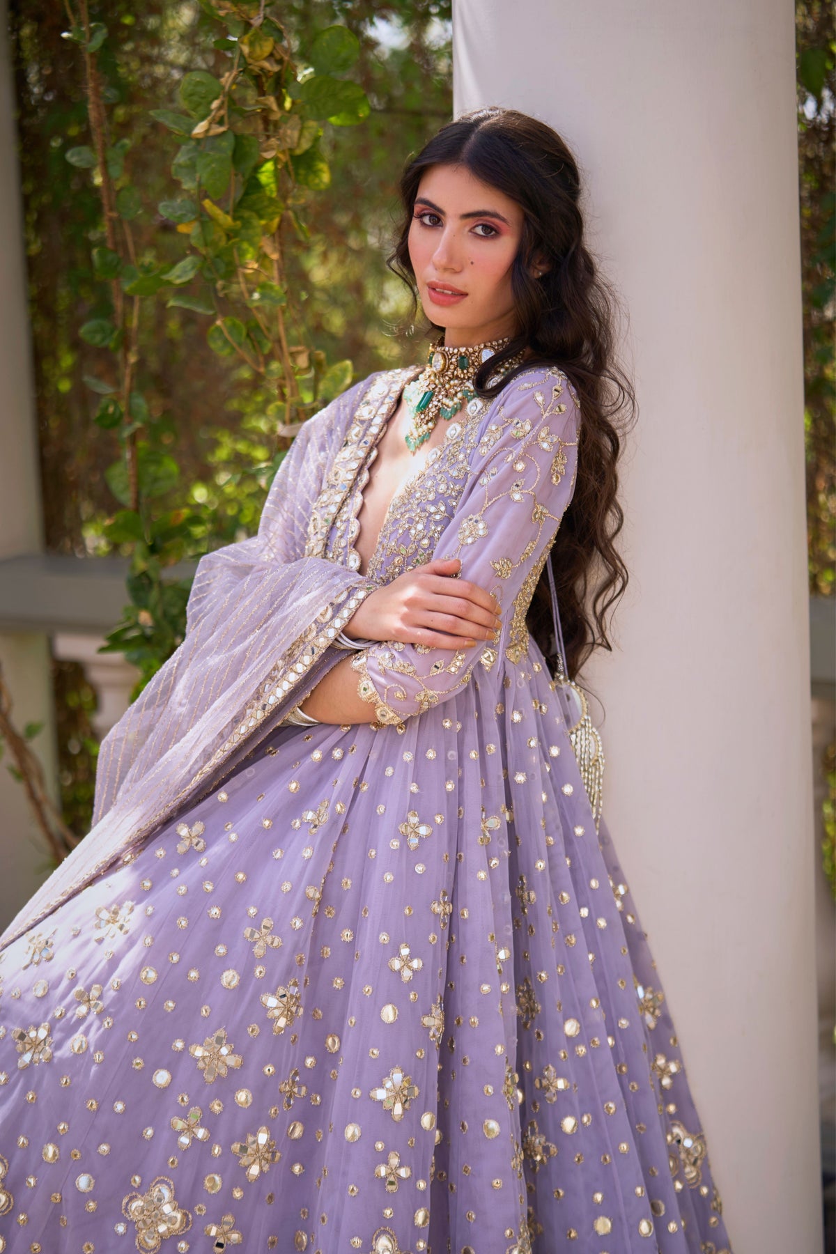 Martini Lilac Anarkali Set