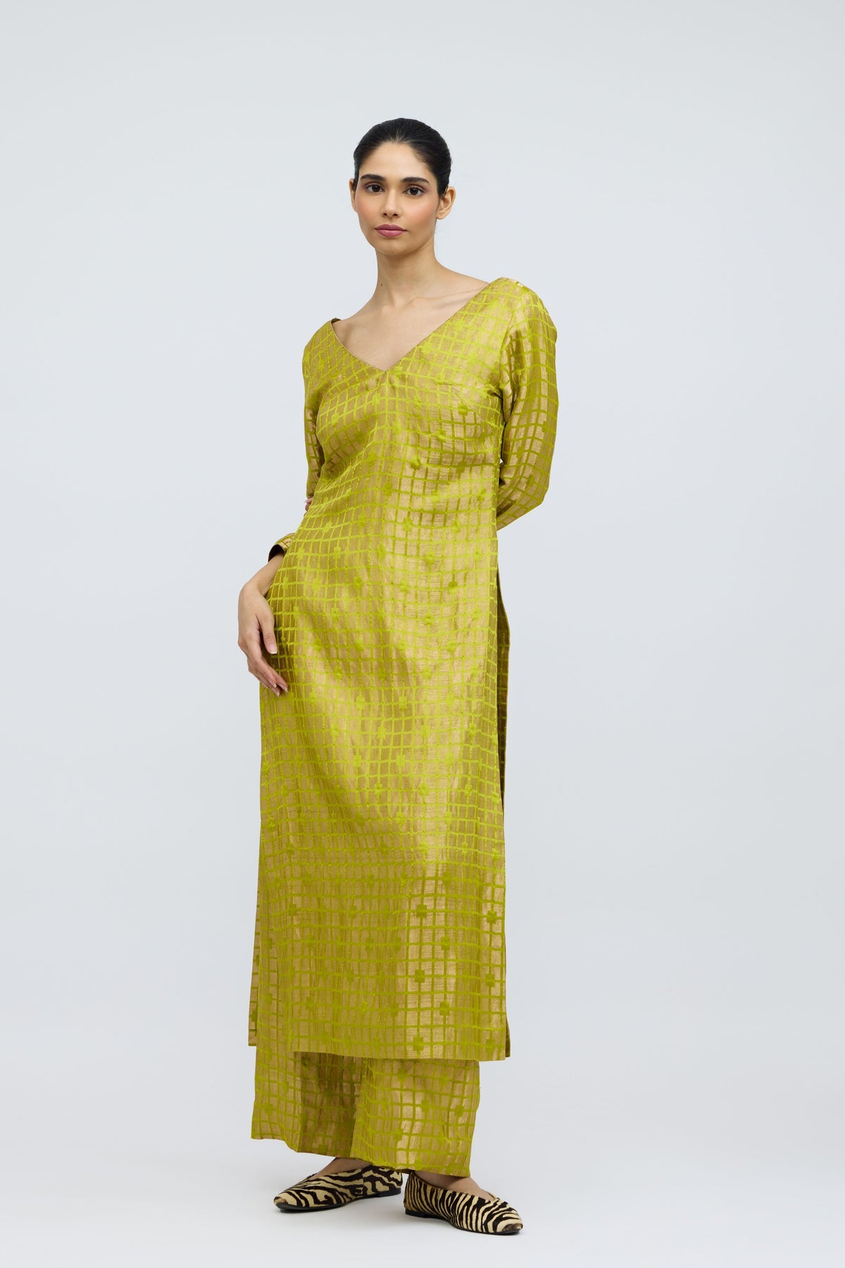 Crescent Field Hand Dyed Silk Dupatta