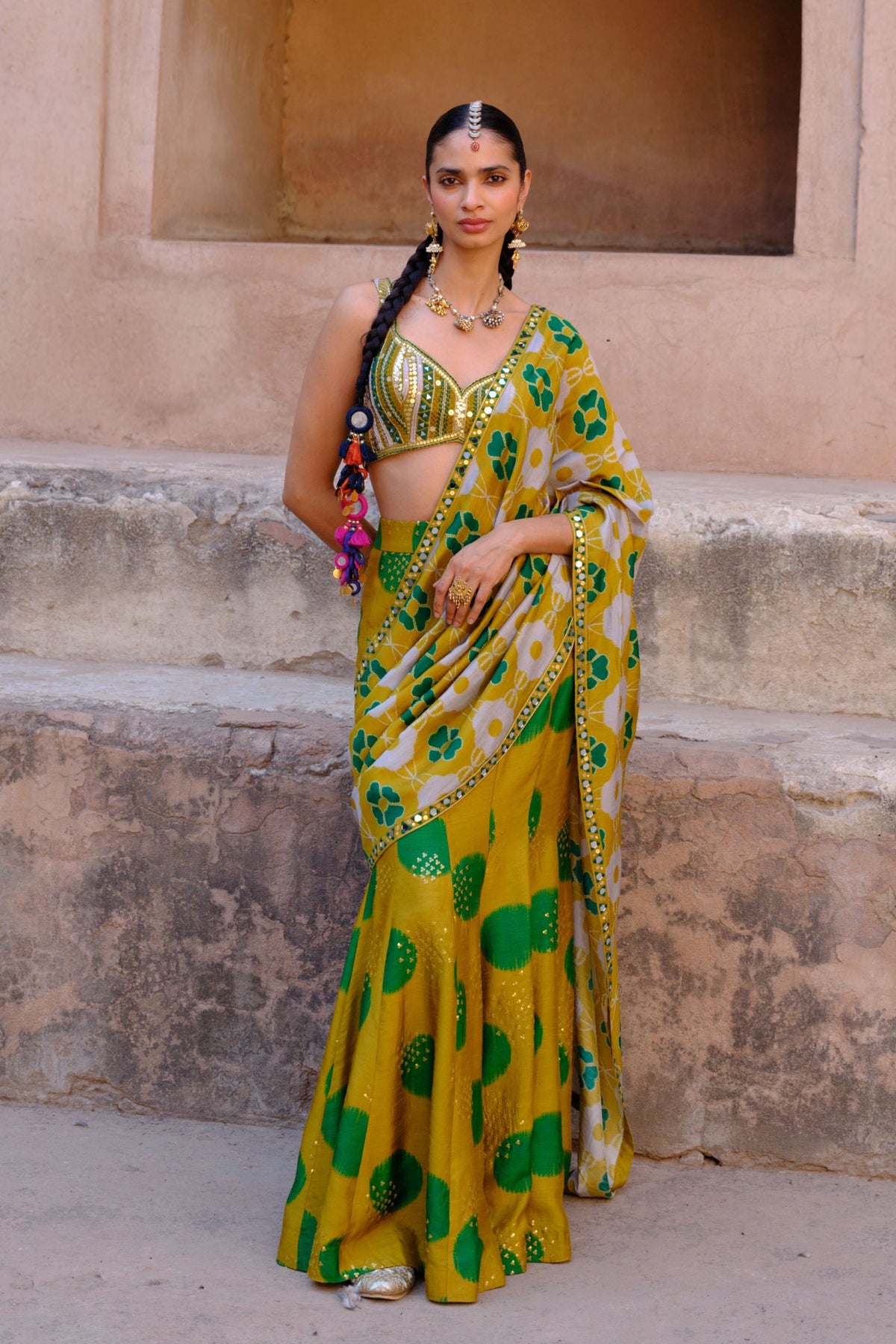 Tara Draped Saree Set