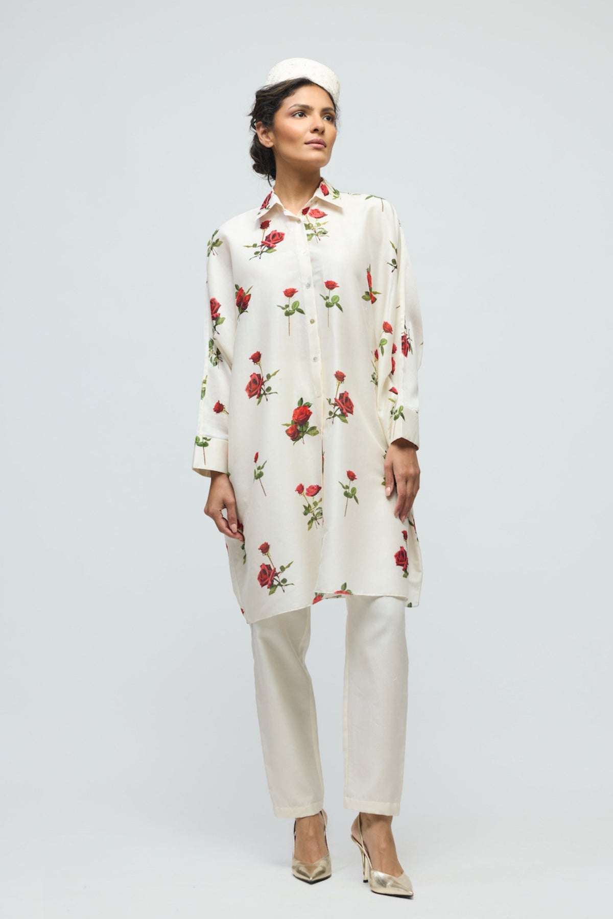 Printed Chanderi Tunic