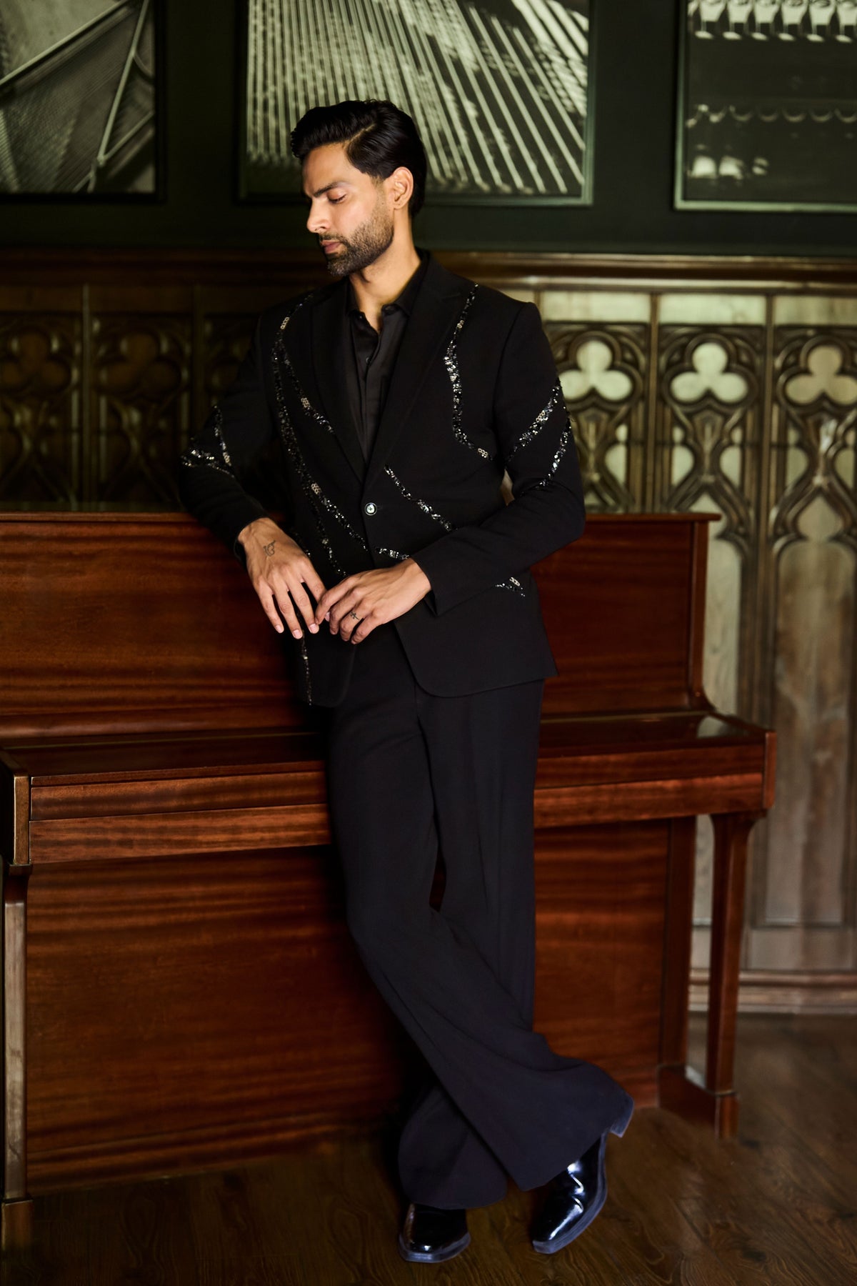 Black Majesty Blazer Set