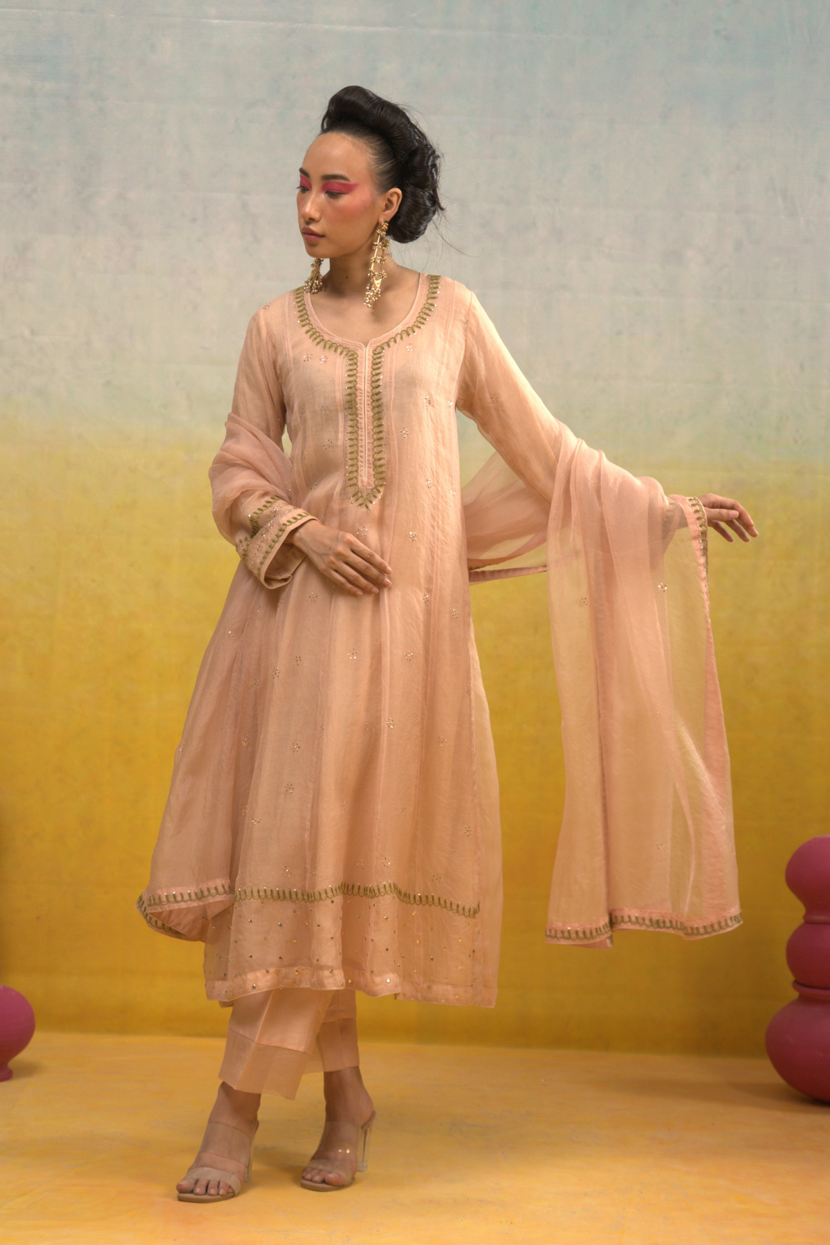 Nude Pink Kalidar Set