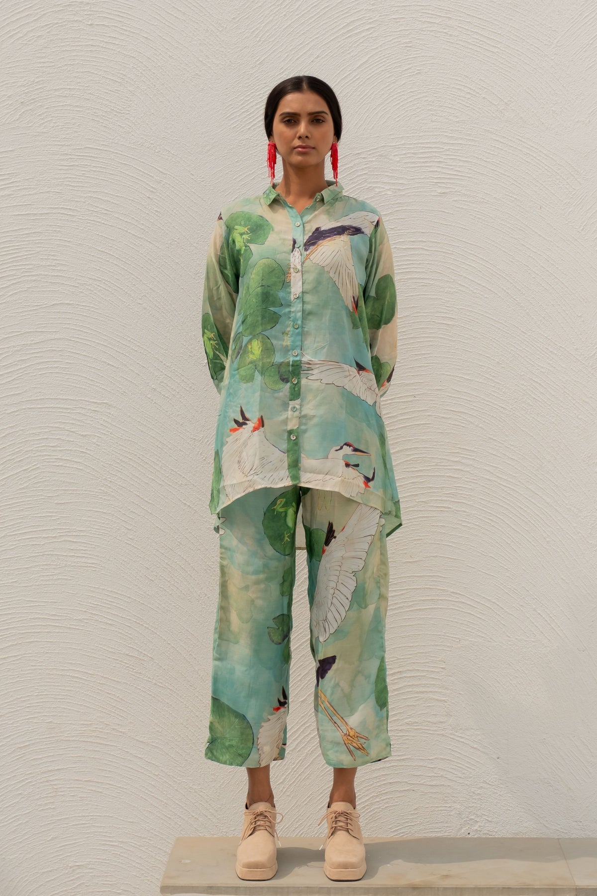 Oriental Cranes Co-ord Set