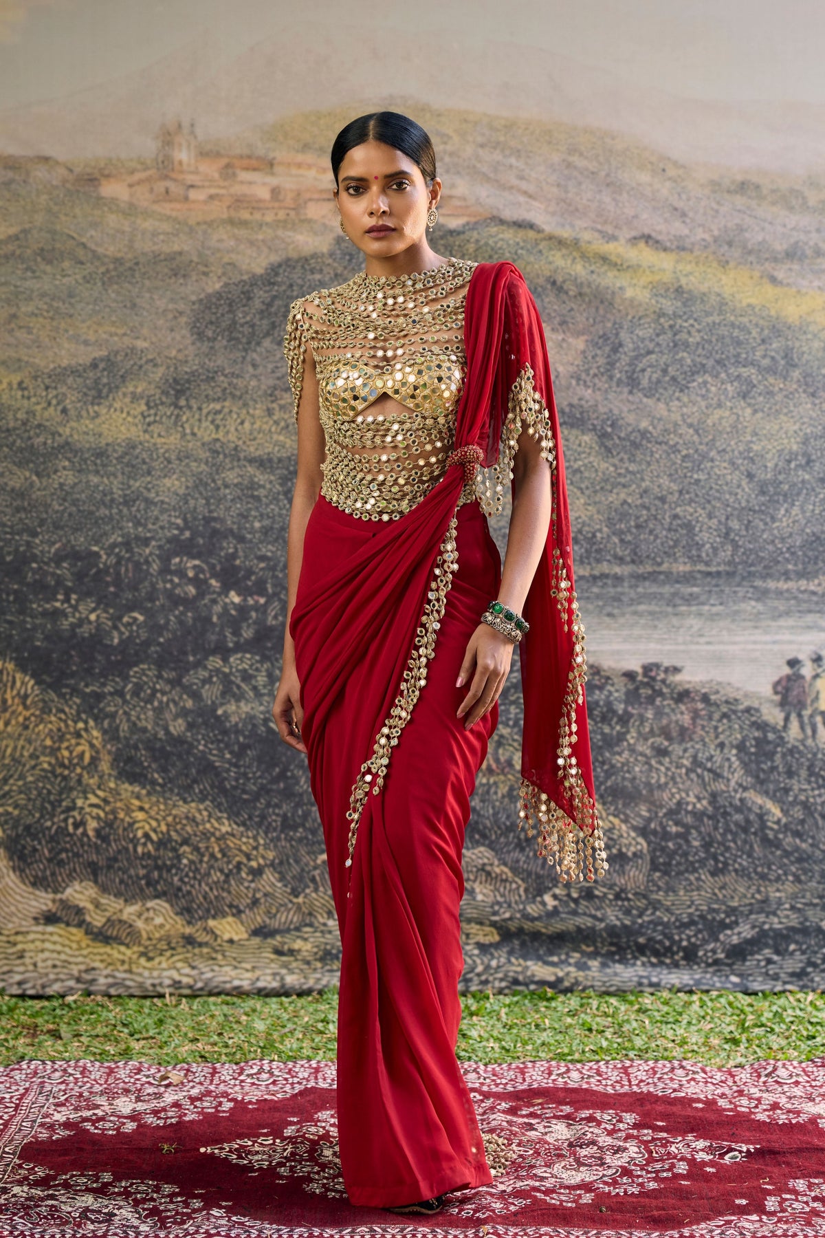 Vihana Draped Saree Set