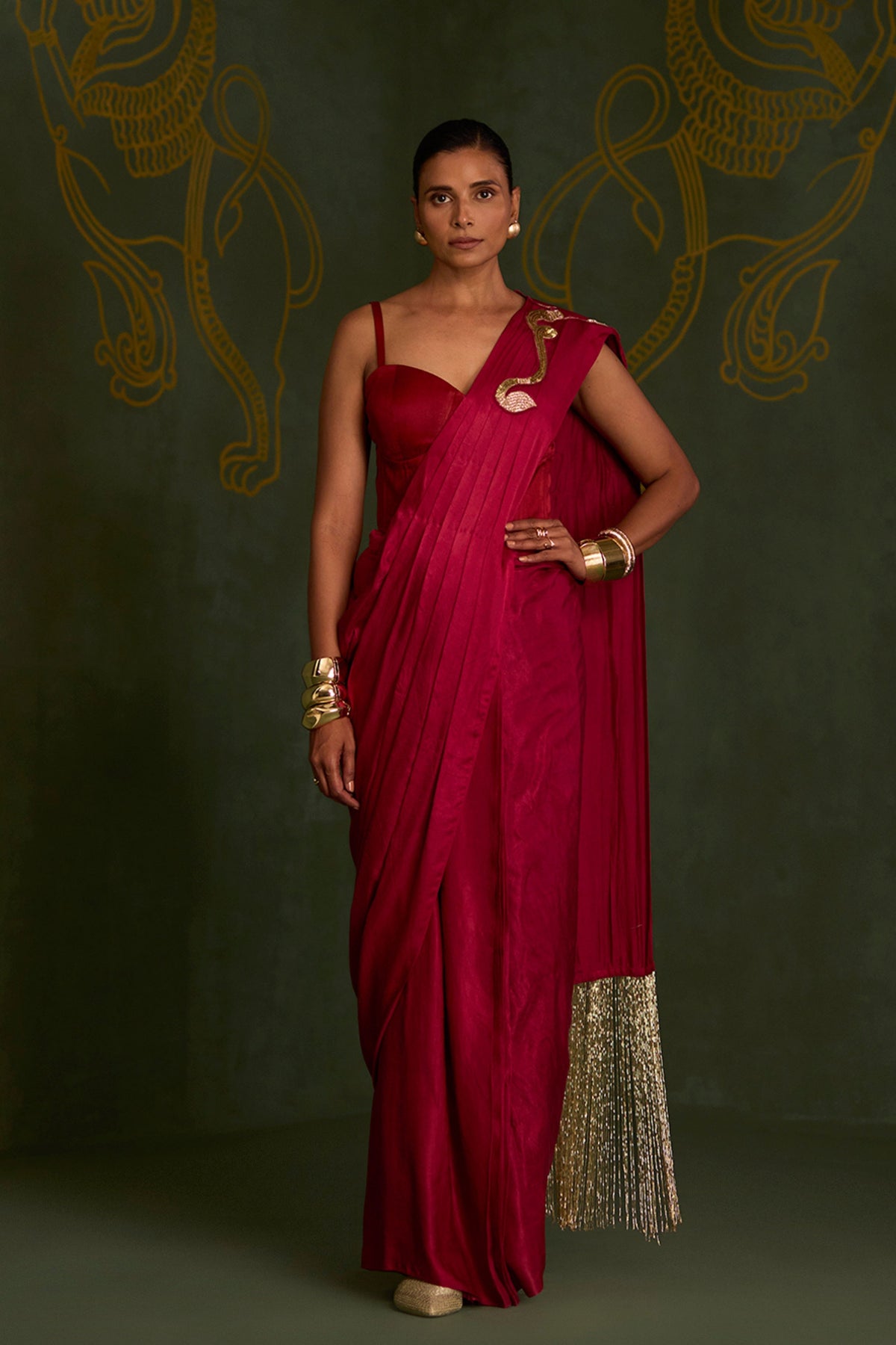 Vajraya Draped Saree Set