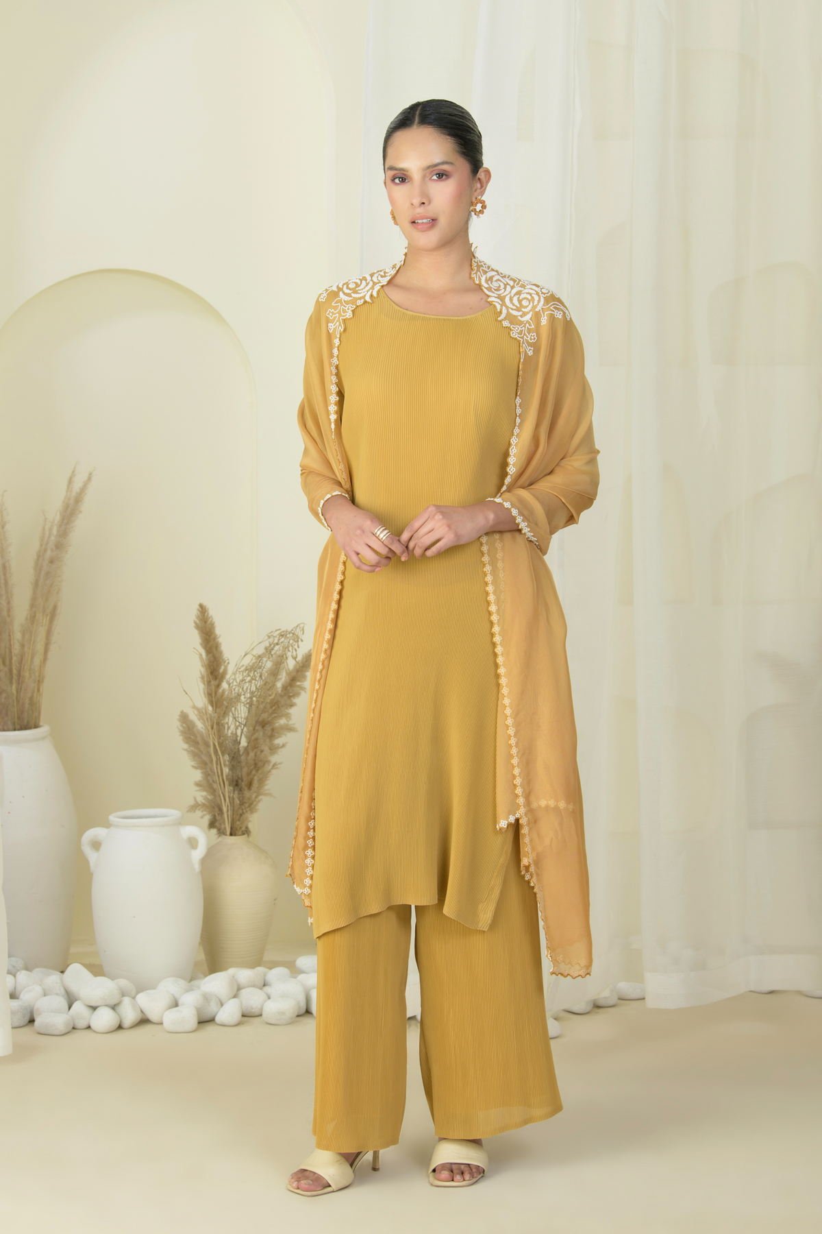 Summer Gold Kurta Set