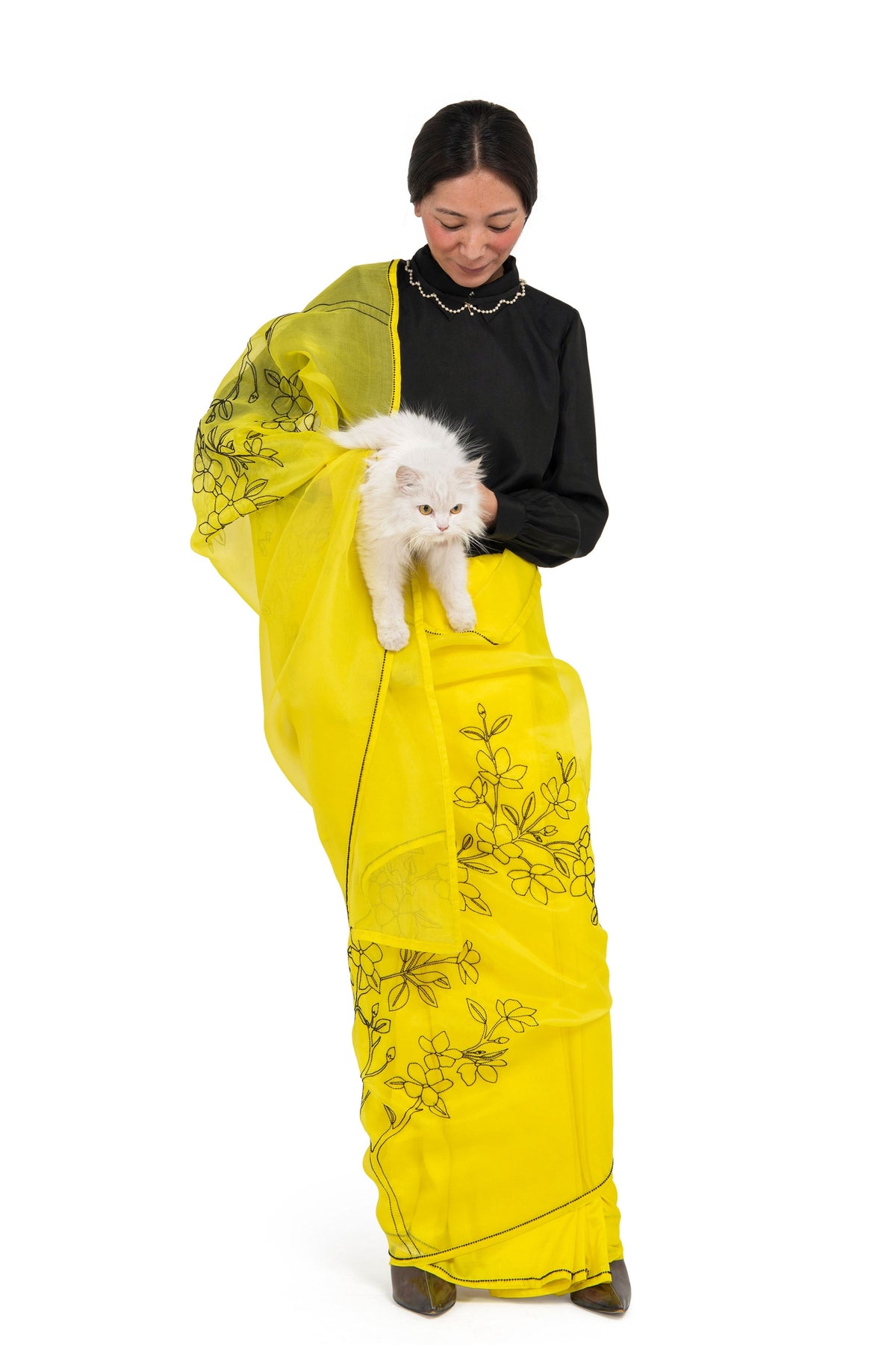 Gaiyo Lime Saree