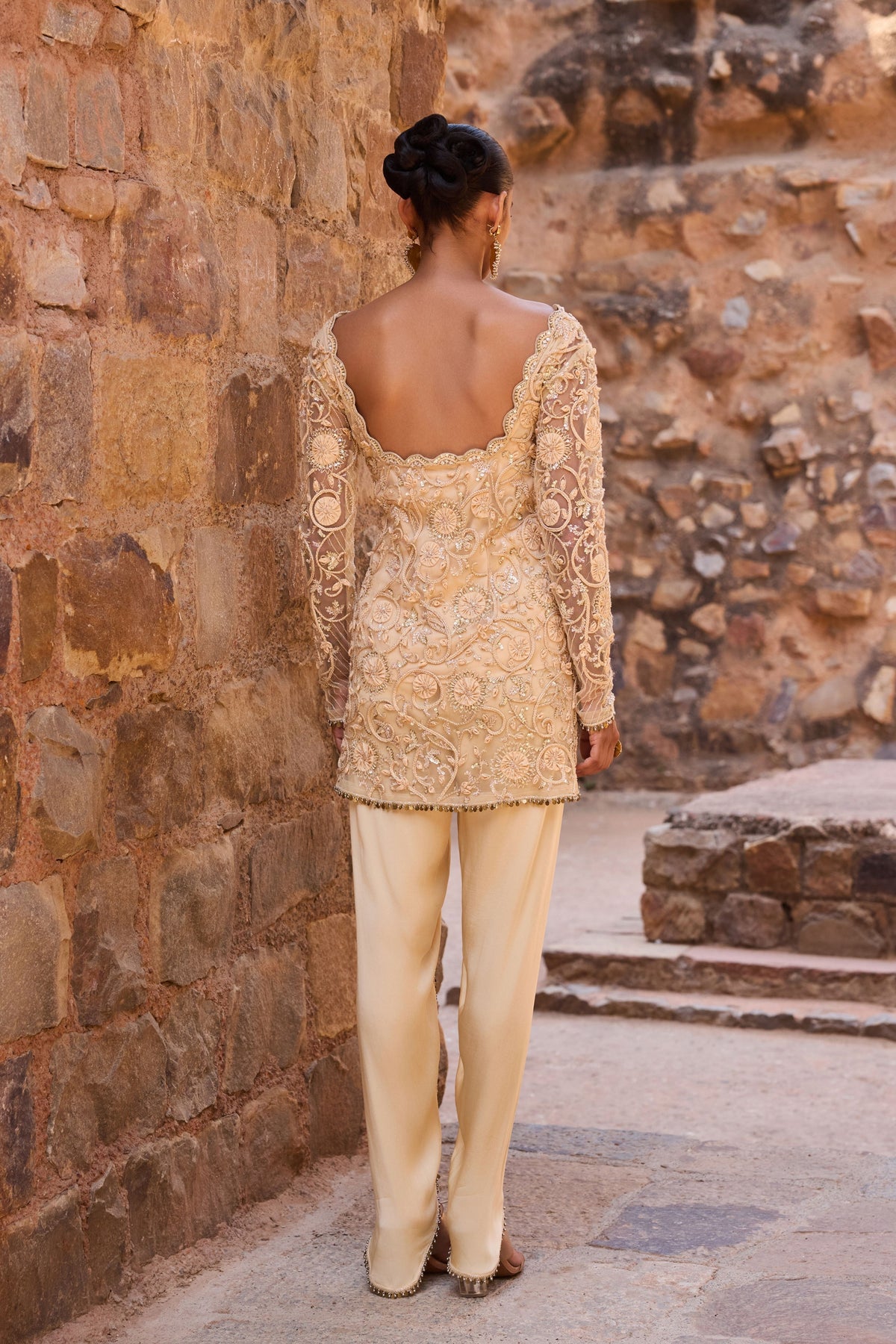 Champagne Tunic Set