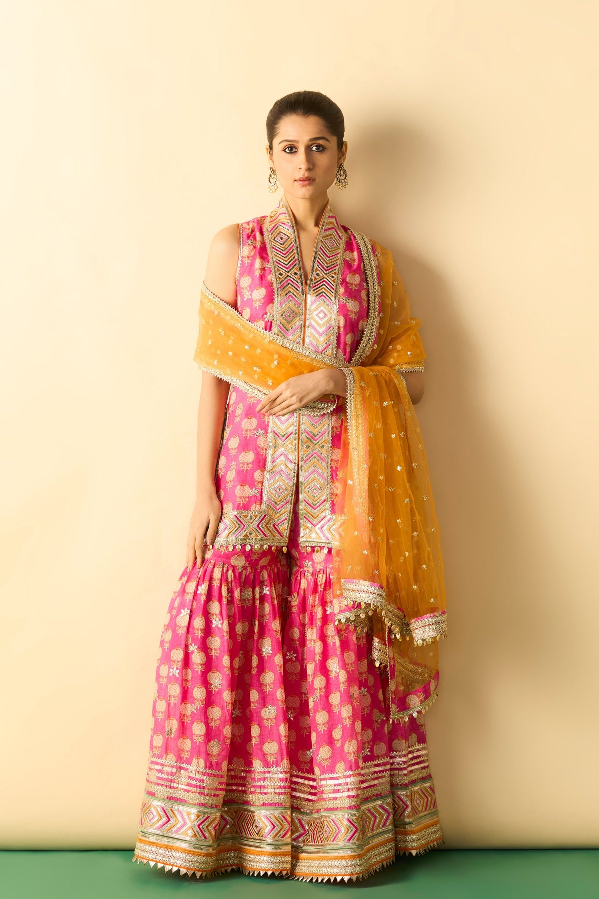 Pink Aarvi Sharara Set
