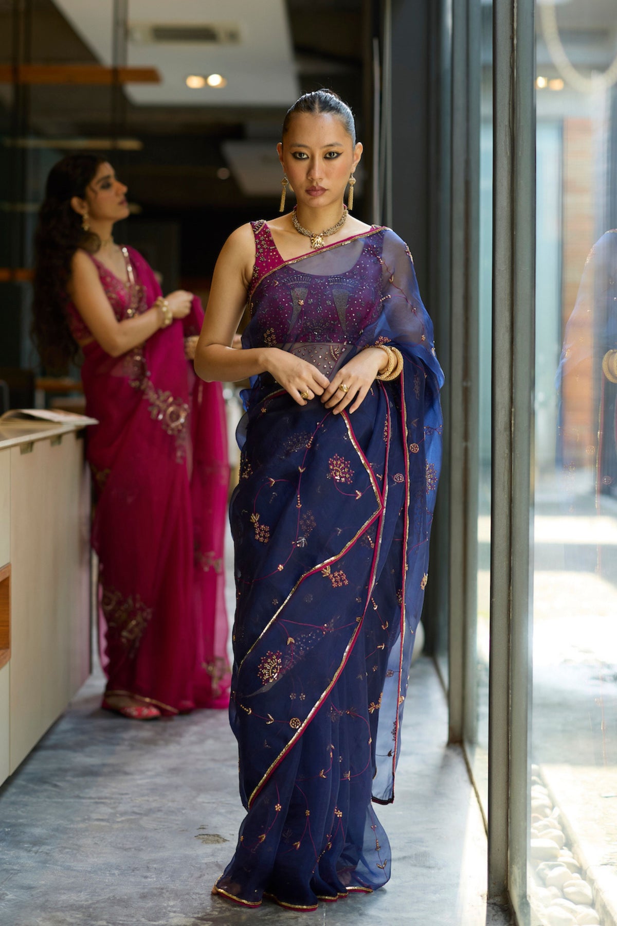 Blue Naad Saree