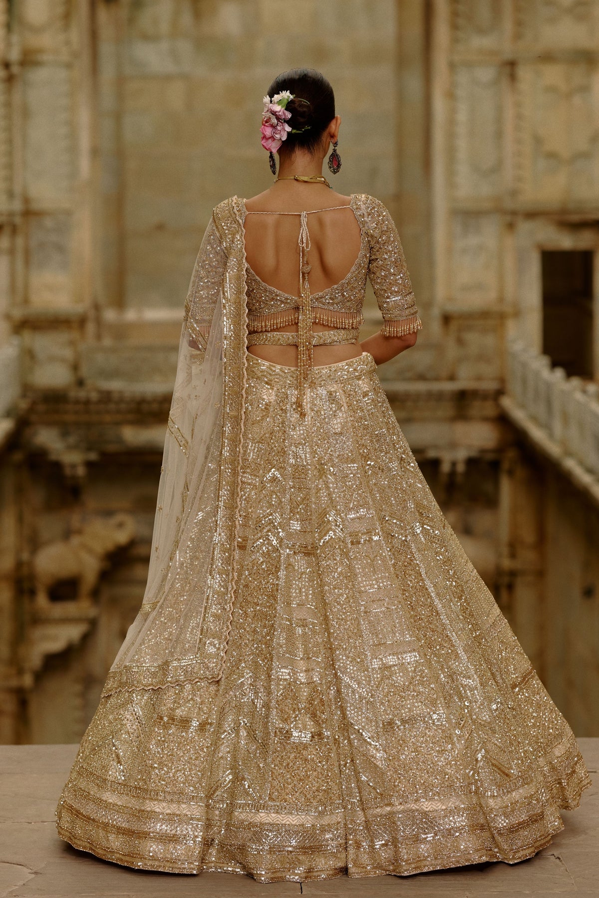 Gold Lehenga Set