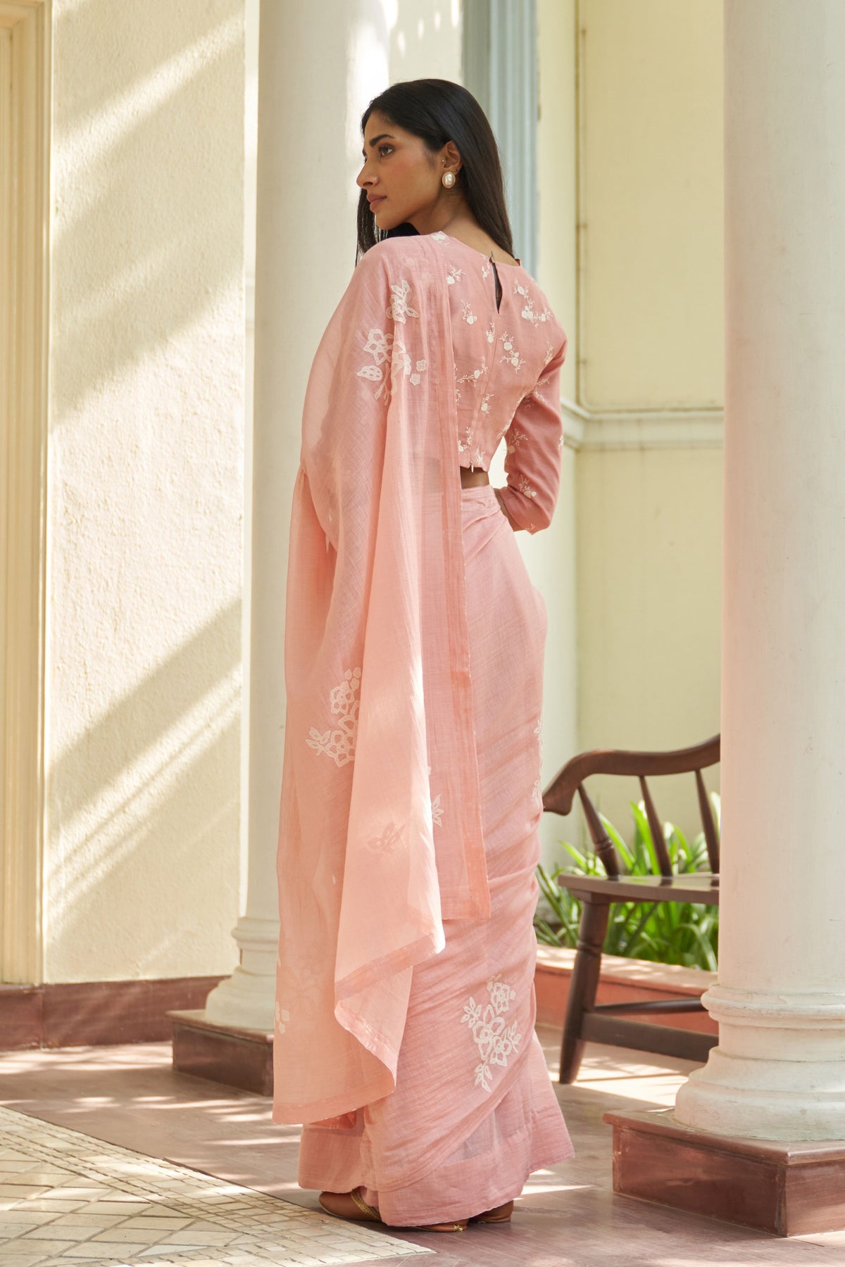 Tulip Applique Saree