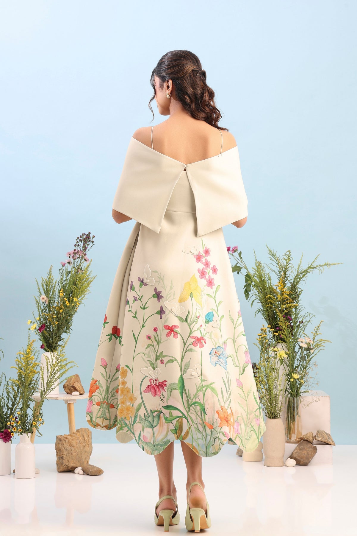 Printed Detachable Dress Set