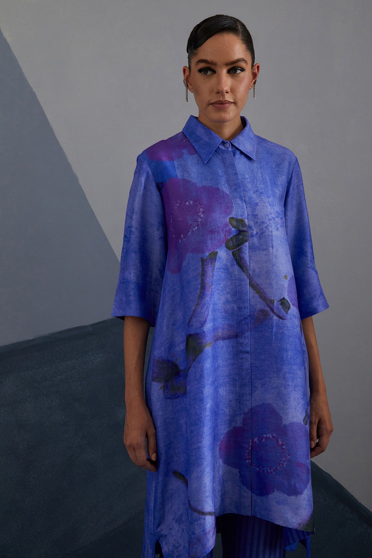 Vineyard Blue Tunic Set
