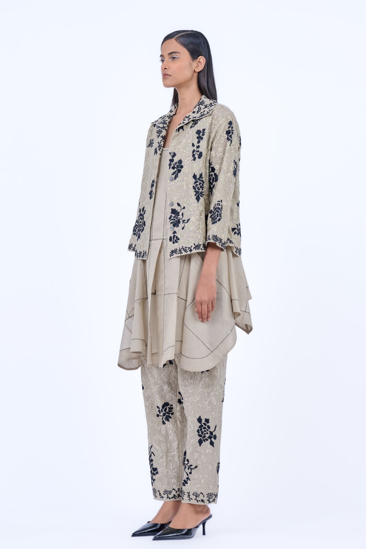 Threadwork Cotton Pants