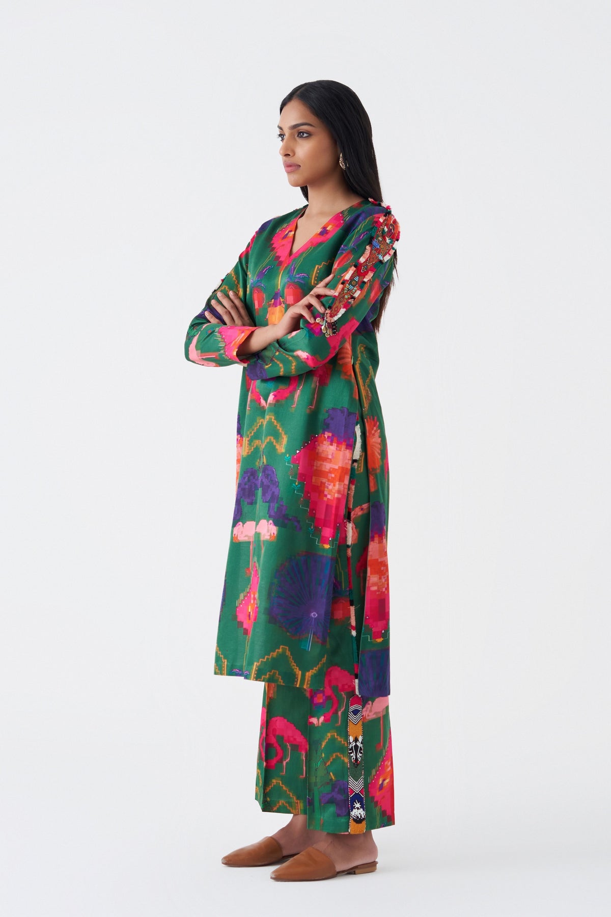Oaxaca Verde Kurta Pant Set